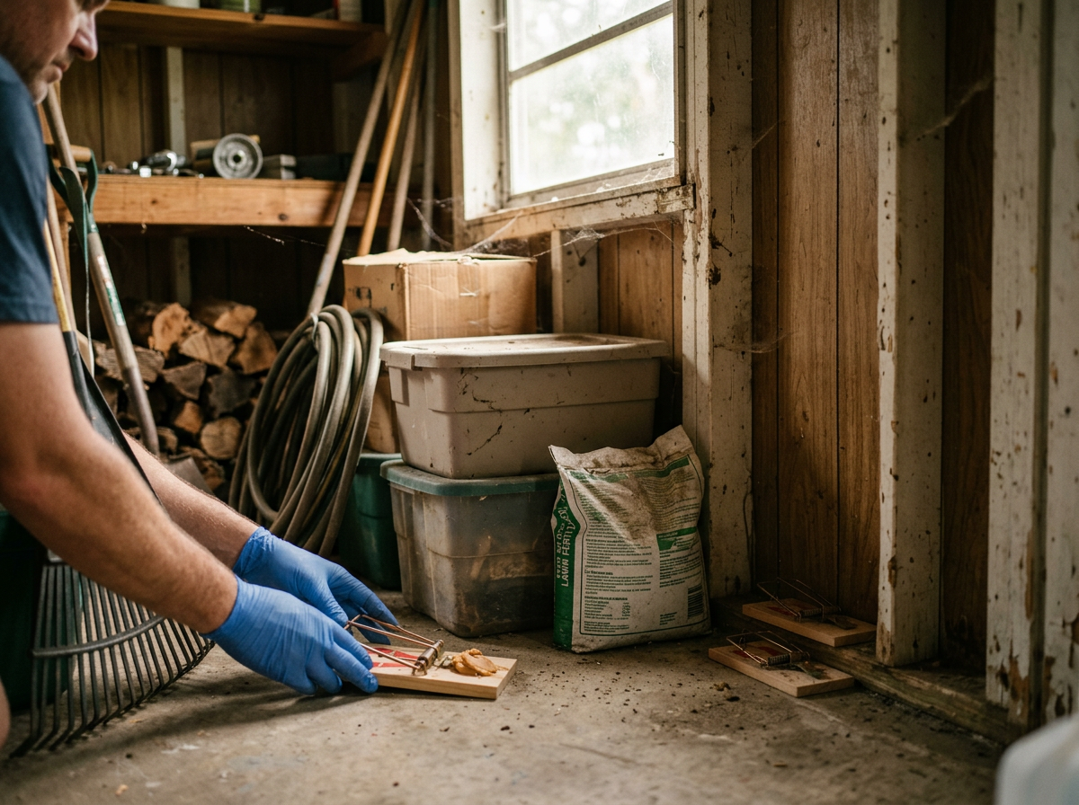 DIY Trap Placement for Mice in Bartow Sheds